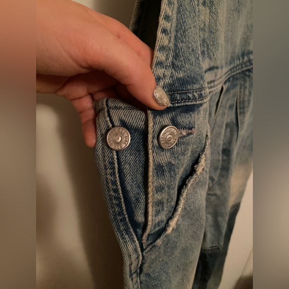 Two tone Jean overalls - Picture 4 of 5